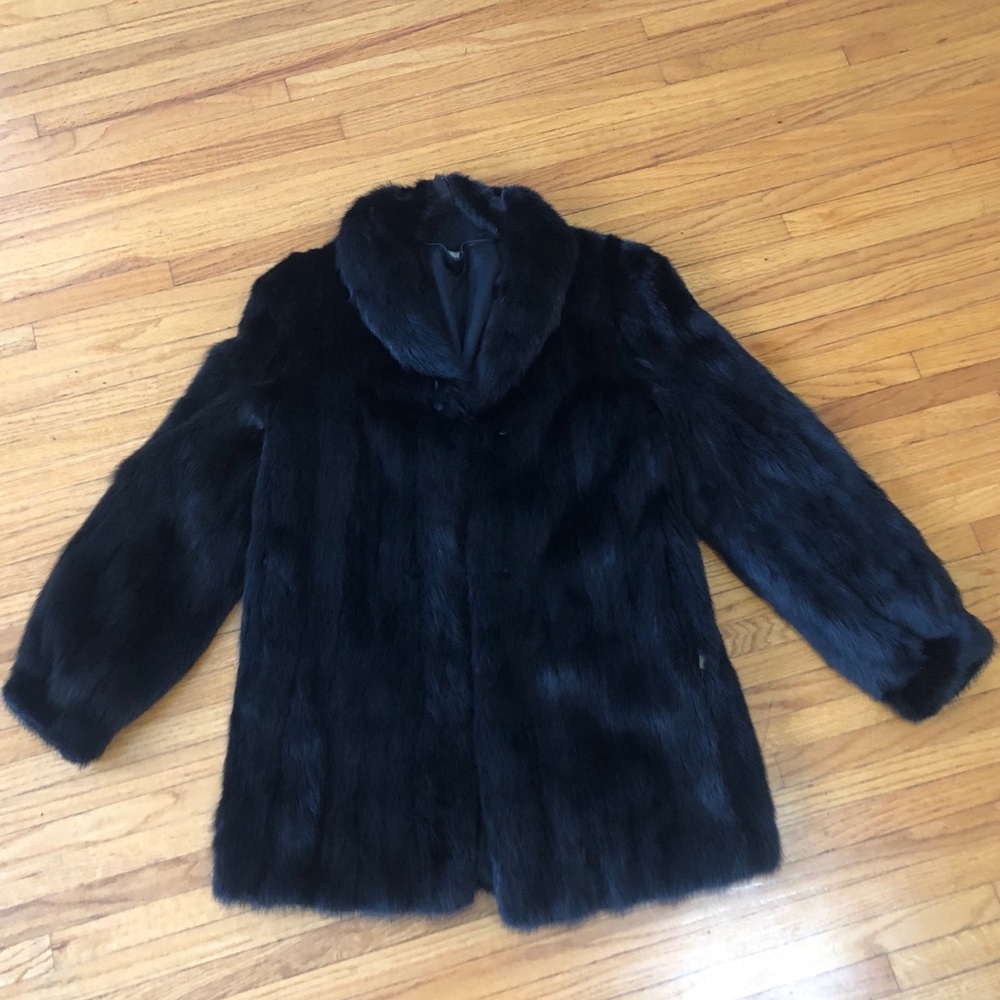 Vintage Black Mink Coat